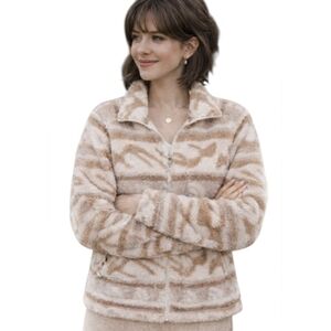 The North Face Printed Ridge Full-Zip Sherpa Fleece Jacket  M